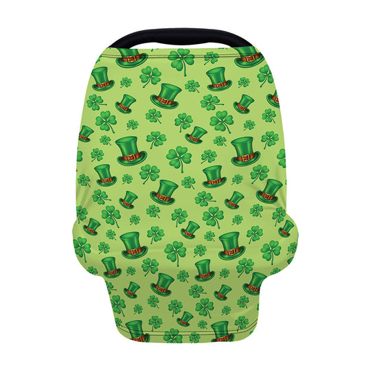 Clover And Hat St. Patrick's Day Print Baby Seat Cover