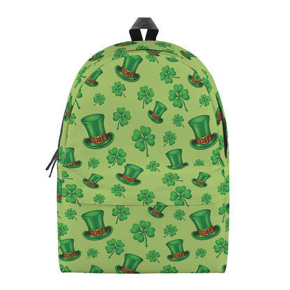Clover And Hat St. Patrick's Day Print Backpack
