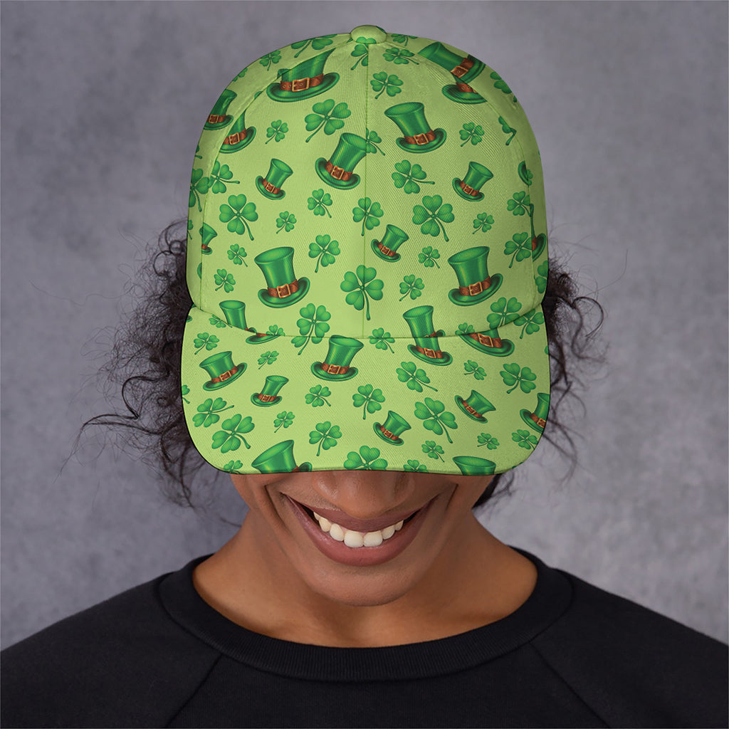 Clover And Hat St. Patrick's Day Print Baseball Cap