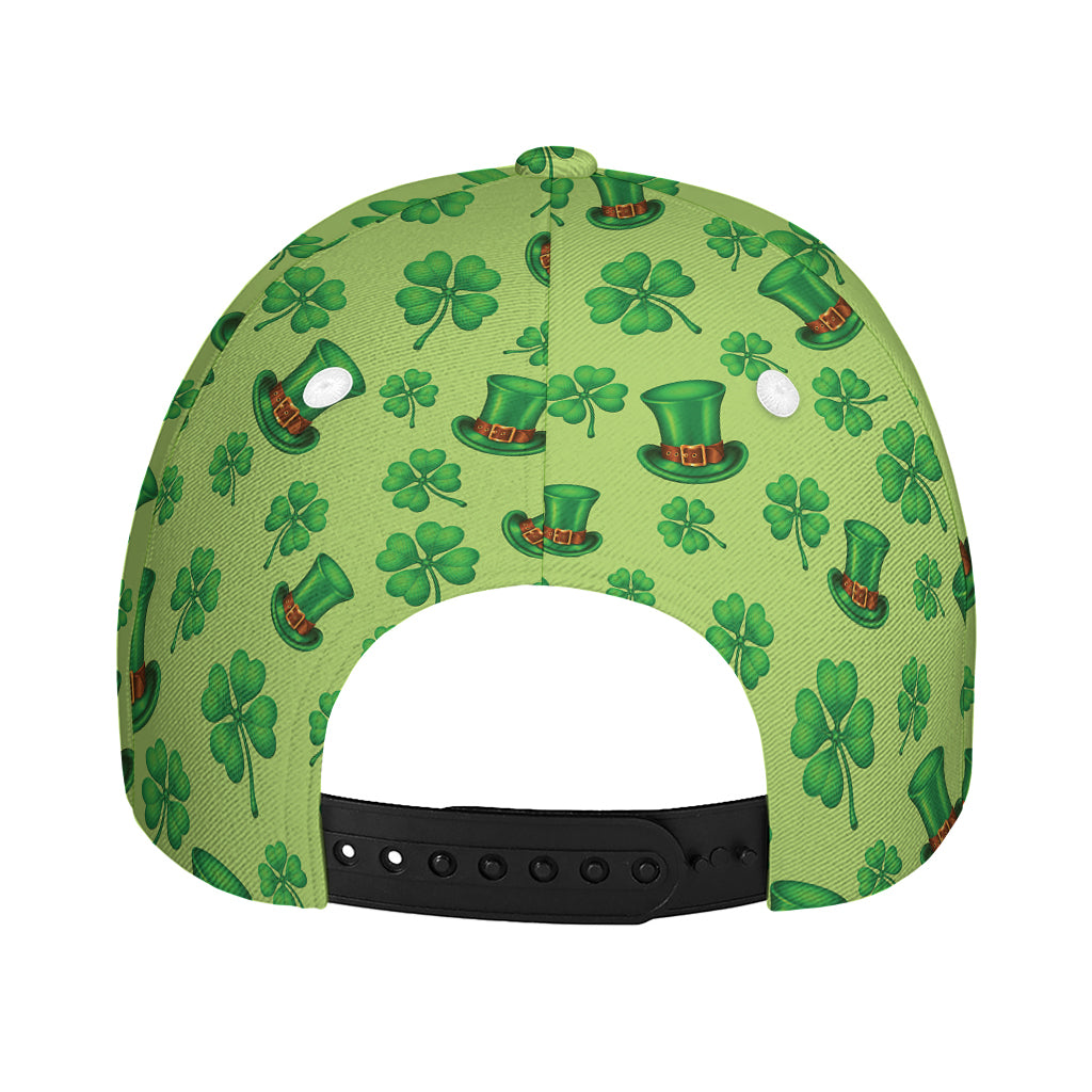 Clover And Hat St. Patrick's Day Print Baseball Cap