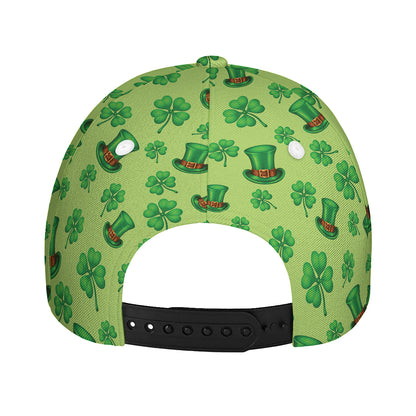 Clover And Hat St. Patrick's Day Print Baseball Cap