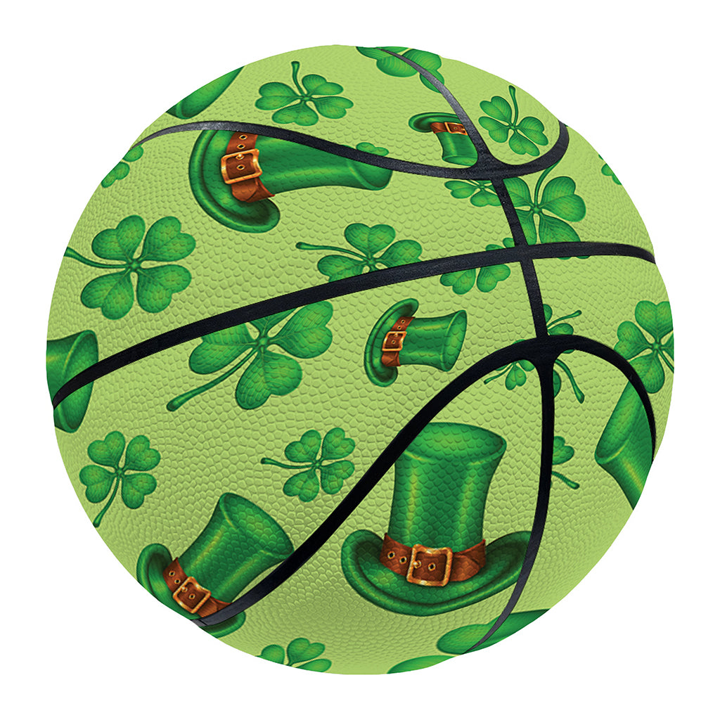 Clover And Hat St. Patrick's Day Print Basketball