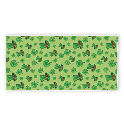 Clover And Hat St. Patrick's Day Print Beach Towel