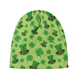 Clover And Hat St. Patrick's Day Print Beanie