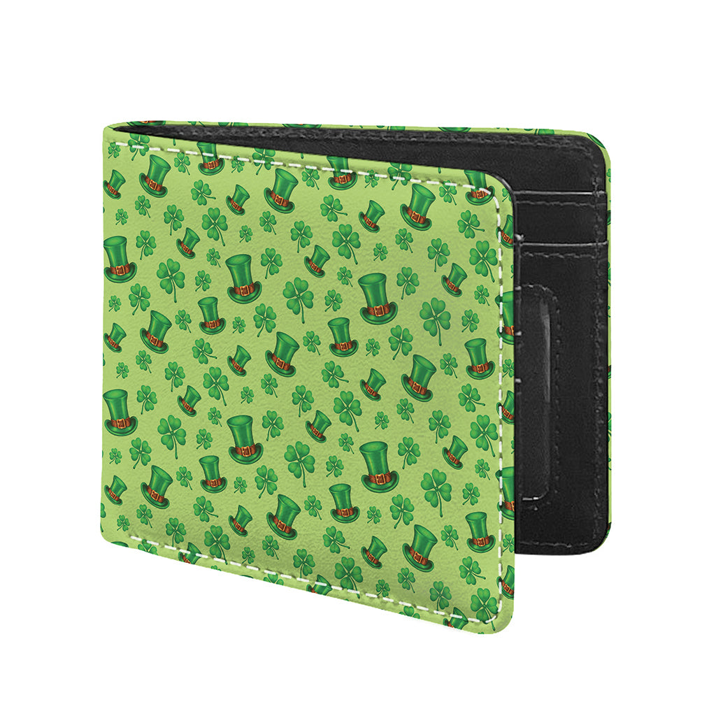 Clover And Hat St. Patrick's Day Print Bifold Wallet