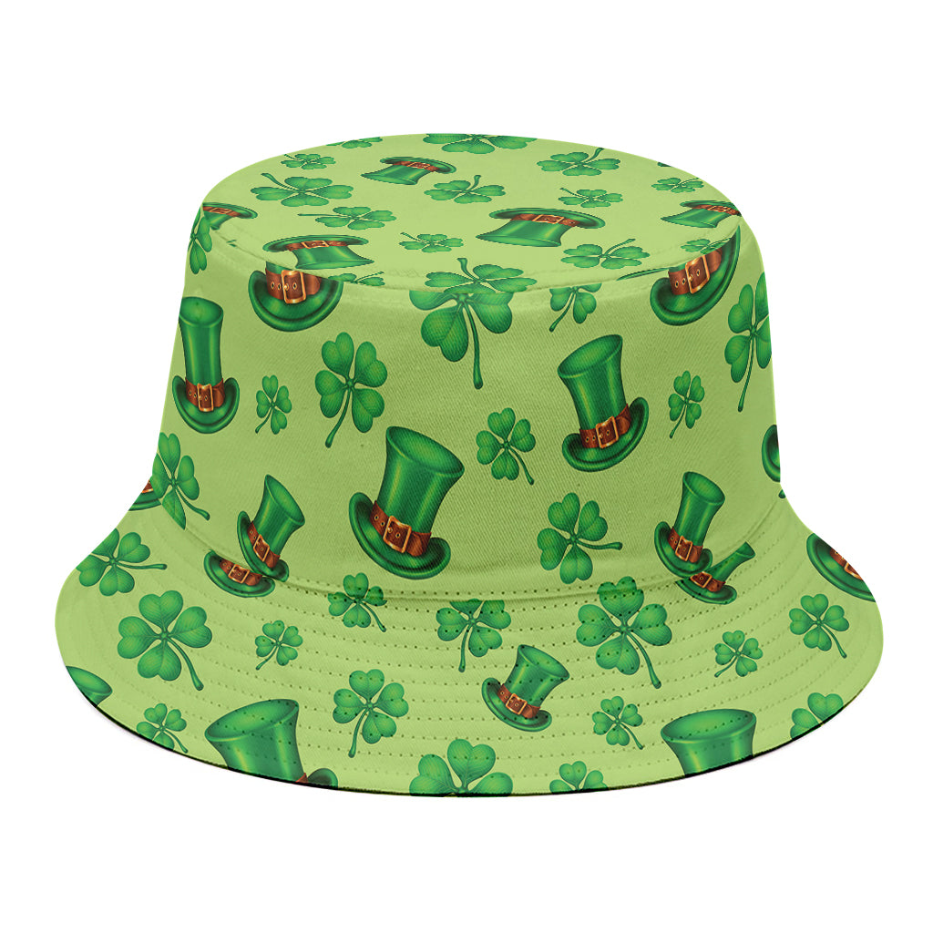 Clover And Hat St. Patrick's Day Print Bucket Hat