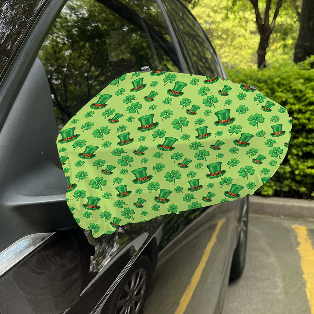Clover And Hat St. Patrick's Day Print Car Side Mirror Covers