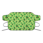 Clover And Hat St. Patrick's Day Print Car Windshield Snow Cover