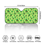 Clover And Hat St. Patrick's Day Print Car Windshield Sun Shade