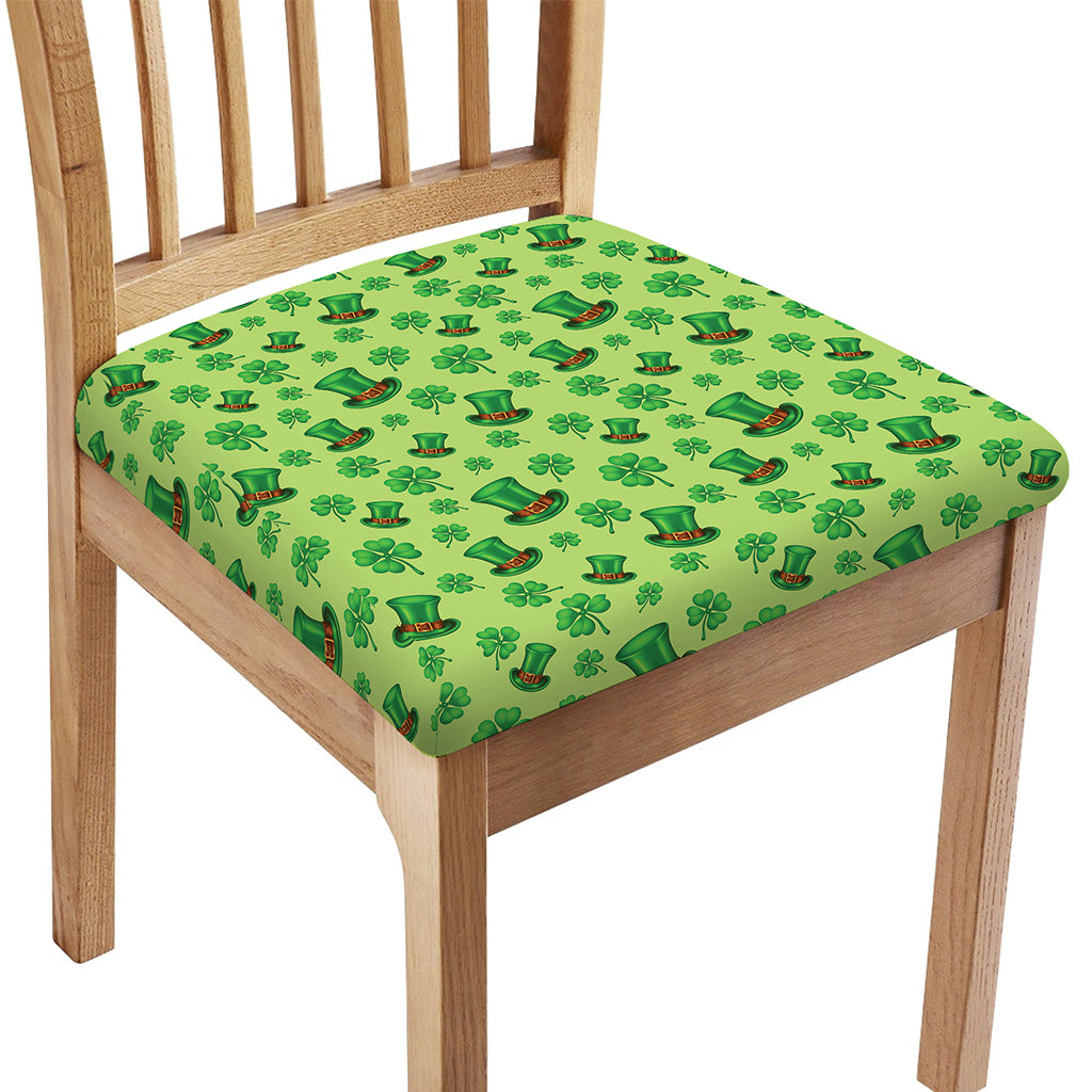 Clover And Hat St. Patrick's Day Print Chair Cushion Cover