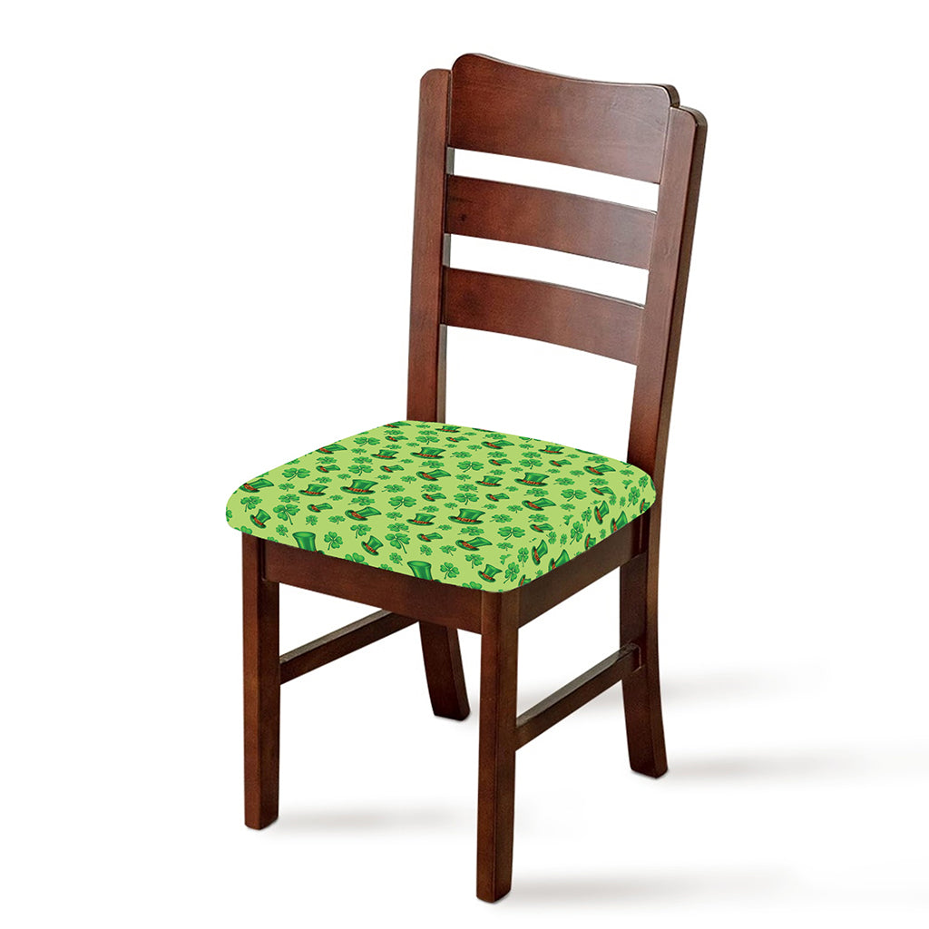 Clover And Hat St. Patrick's Day Print Chair Cushion Cover