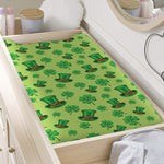 Clover And Hat St. Patrick's Day Print Changing Pad Cover