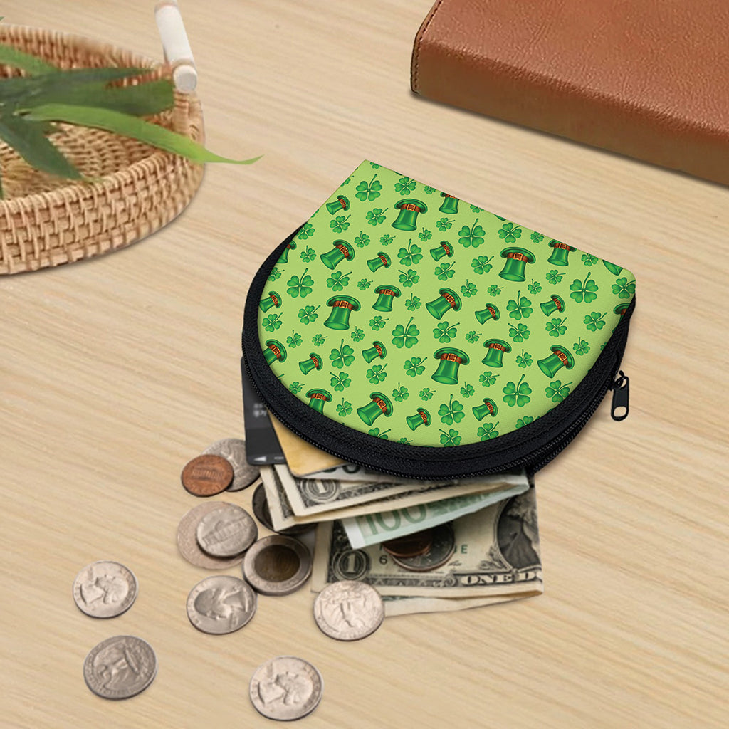 Clover And Hat St. Patrick's Day Print Coin Purse