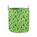 Clover And Hat St. Patrick's Day Print Collapsible Laundry Basket