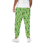 Clover And Hat St. Patrick's Day Print Cotton Pants