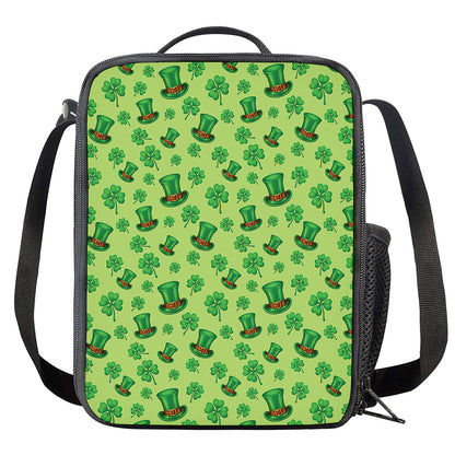 Clover And Hat St. Patrick's Day Print Crossbody Lunch Bag