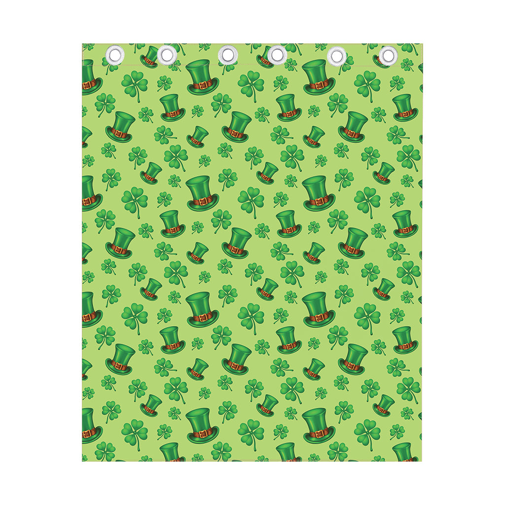 Clover And Hat St. Patrick's Day Print Curtain