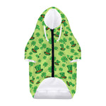 Clover And Hat St. Patrick's Day Print Dog Zip Up Hoodie