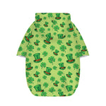 Clover And Hat St. Patrick's Day Print Dog Zip Up Hoodie