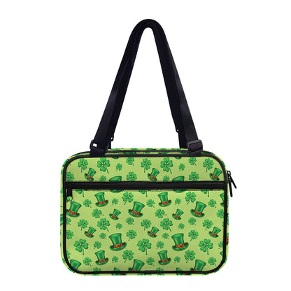 Clover And Hat St. Patrick's Day Print Double Strap Bible Bag