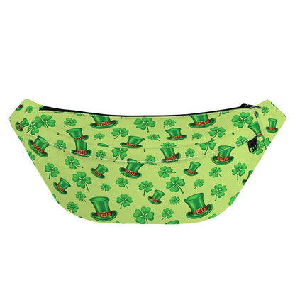 Clover And Hat St. Patrick's Day Print Fanny Pack