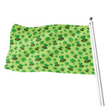 Clover And Hat St. Patrick's Day Print Flag