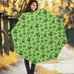 Clover And Hat St. Patrick's Day Print Foldable Umbrella