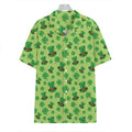 Clover And Hat St. Patrick's Day Print Hawaiian Shirt