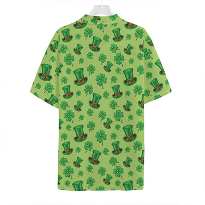 Clover And Hat St. Patrick's Day Print Hawaiian Shirt