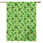 Clover And Hat St. Patrick's Day Print House Flag