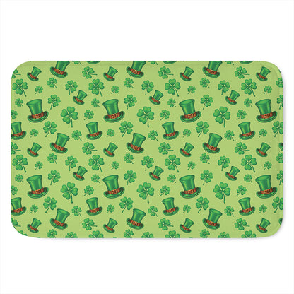 Clover And Hat St. Patrick's Day Print Indoor Door Mat
