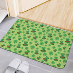 Clover And Hat St. Patrick's Day Print Indoor Door Mat