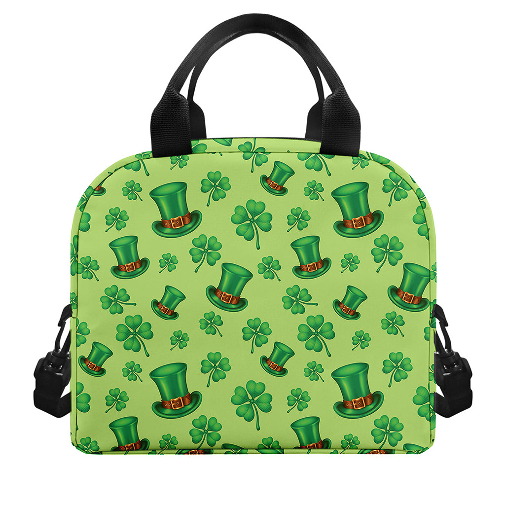 Clover And Hat St. Patrick's Day Print Insulated Lunch Bag