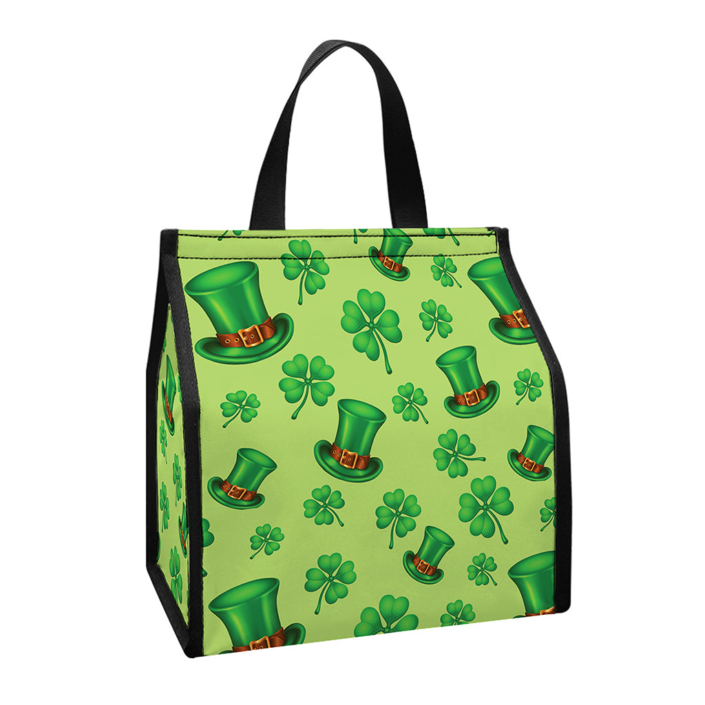 Clover And Hat St. Patrick's Day Print Insulated Lunch Tote