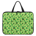 Clover And Hat St. Patrick's Day Print Laptop Sleeve With Handle