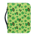 Clover And Hat St. Patrick's Day Print Leather Bible Cover