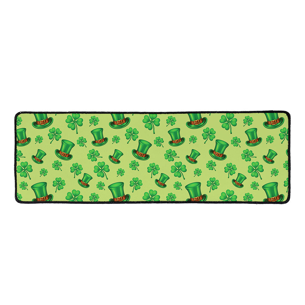 Clover And Hat St. Patrick's Day Print Long Kitchen Mat