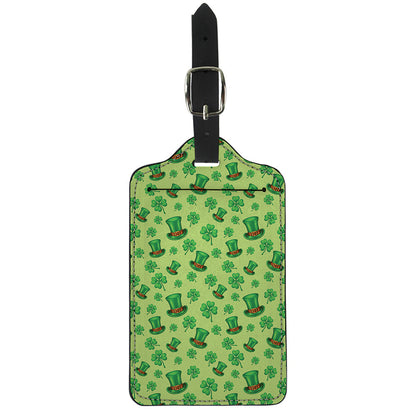 Clover And Hat St. Patrick's Day Print Luggage Tag