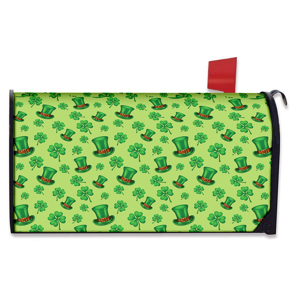 Clover And Hat St. Patrick's Day Print Mailbox Cover
