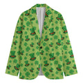 Clover And Hat St. Patrick's Day Print Men's Blazer