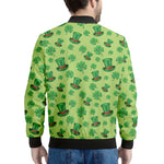 Clover And Hat St. Patrick's Day Print Men's Bomber Jacket