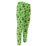 Clover And Hat St. Patrick's Day Print Men's Compression Pants