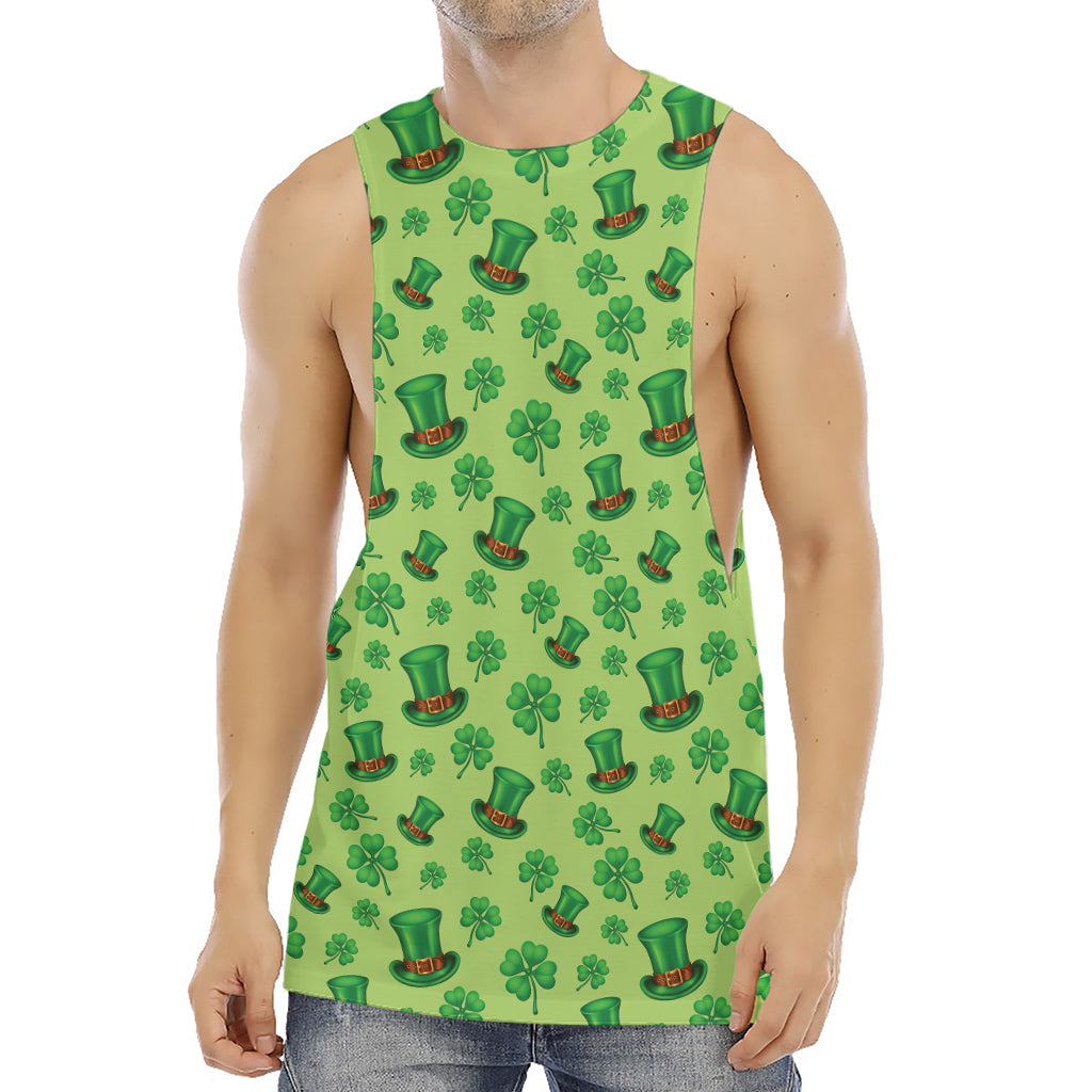 Clover And Hat St. Patrick's Day Print Men's Muscle Tank Top