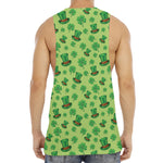 Clover And Hat St. Patrick's Day Print Men's Muscle Tank Top