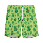 Clover And Hat St. Patrick's Day Print Men's Sports Shorts