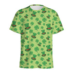 Clover And Hat St. Patrick's Day Print Men's Sports T-Shirt