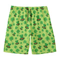 Clover And Hat St. Patrick's Day Print Men's Swim Trunks