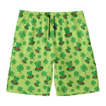 Clover And Hat St. Patrick's Day Print Men's Swim Trunks