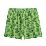 Clover And Hat St. Patrick's Day Print Mesh Shorts