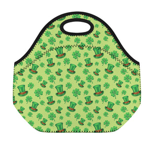 Clover And Hat St. Patrick's Day Print Neoprene Lunch Bag